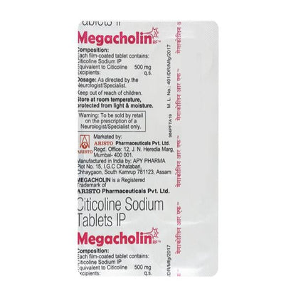 MEGACHOLIN RF 500mg Tablet 10's - Global Surgicals