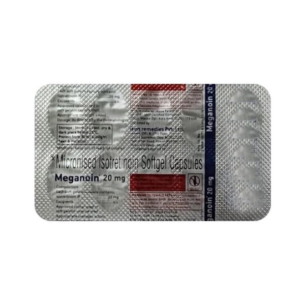 MEGANOIN 20mg Softgel 10's - Global Surgicals