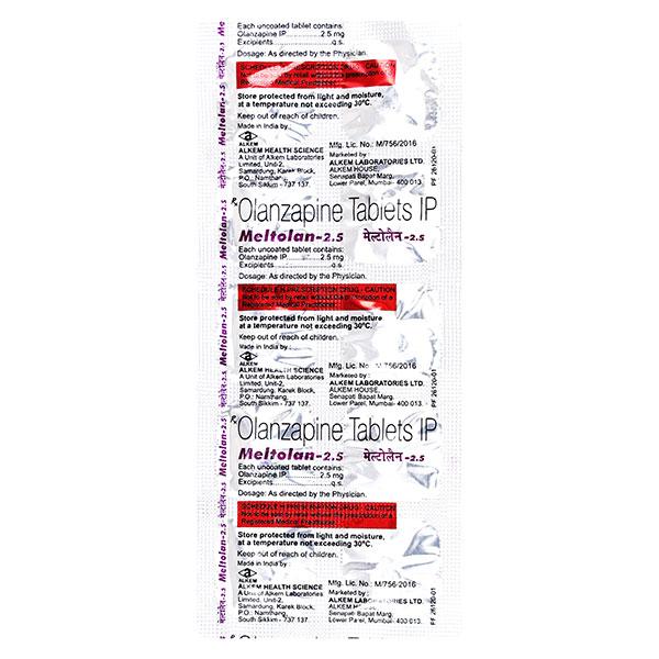 Meltolan 2.5mg Tablet 10'S - Global Surgicals