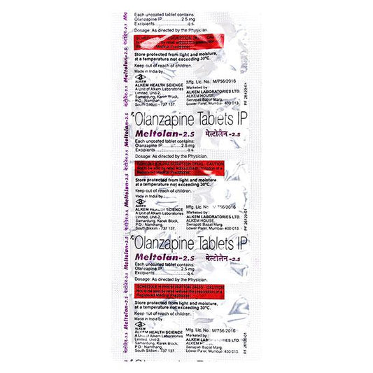Meltolan 2.5mg Tablet 10'S - Global Surgicals