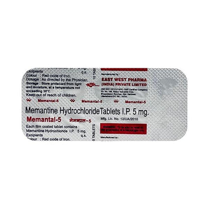 Memantal 5mg Tablet 10'S - Global Surgicals