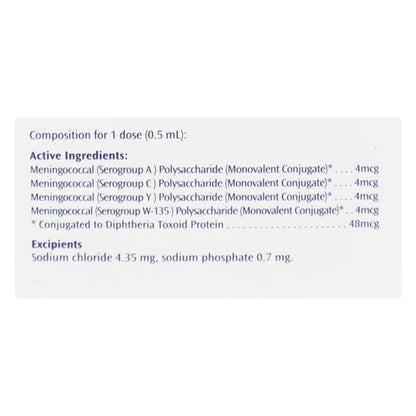Menactra Injection 0.5ml - Global Surgicals