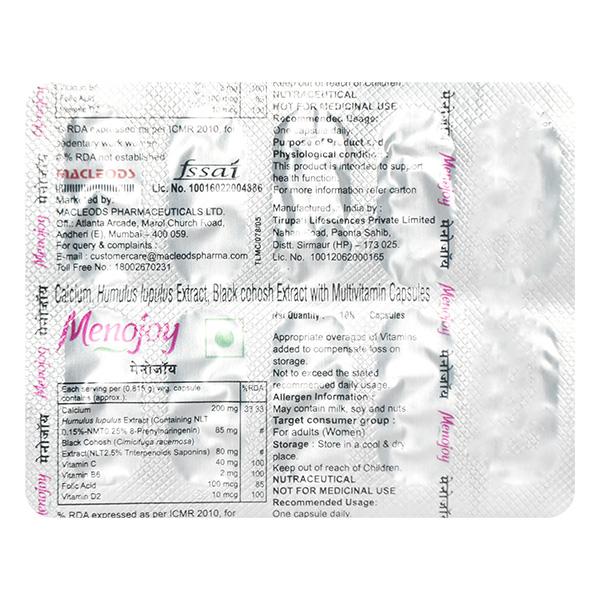 Menojoy Capsule 10'S - Global Surgicals