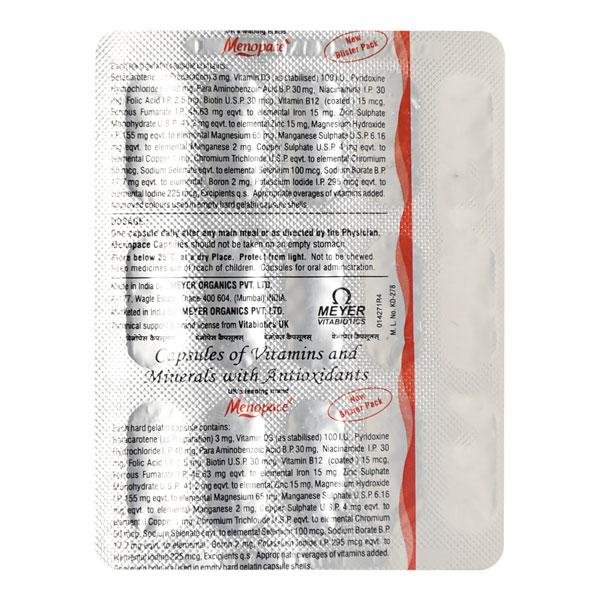 Menopace Capsule 15'S - Global Surgicals