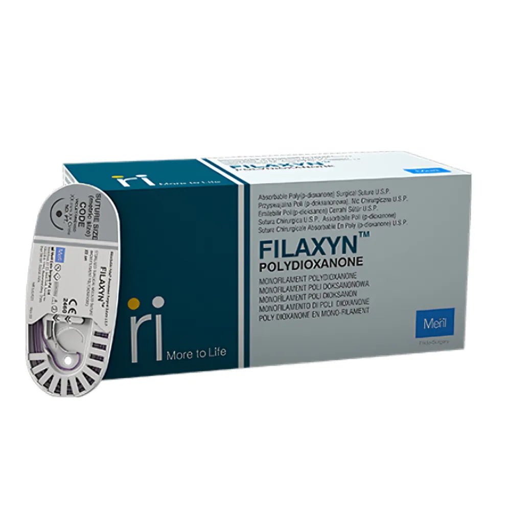 Meril Filaxyn Violet Monofilament Polydioxanone Suture 3 - 0 - Global Surgicals
