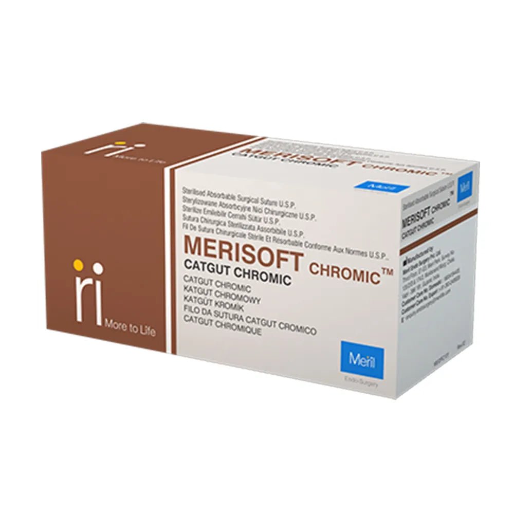 Meril Merisoft Chromic Catgut Suture 2 - 0 - Global Surgicals