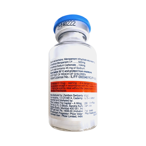 Meronem 500mg Injection - Global Surgicals