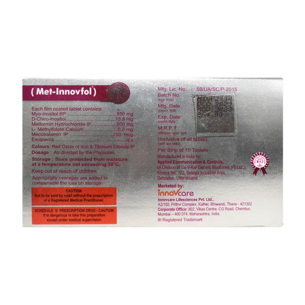 MET Innovfol Tablet 10'S - Global Surgicals