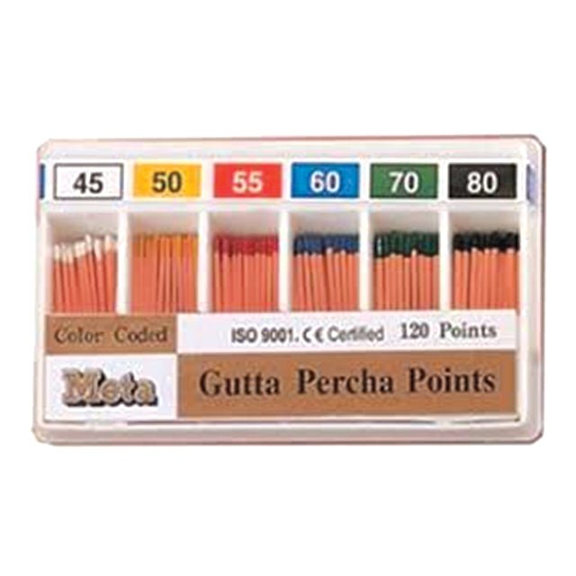 Meta Biomed Special Tapered ISO Color - Coded 6% Gutta Percha Points - Global Surgicals