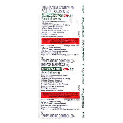 Metagard CR 35mg Tablet 10'S - Global Surgicals