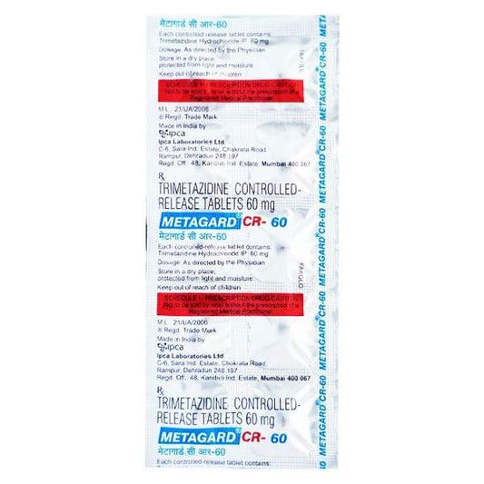 Metagard CR 60mg Tablet 10'S - Global Surgicals