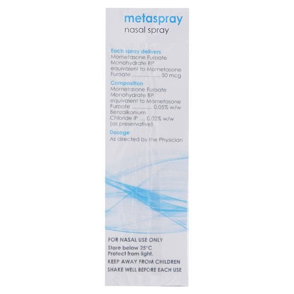 Metaspray Nasal Spray 100Md - Global Surgicals