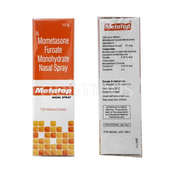Metatop Nasal Spray 120Md - Global Surgicals