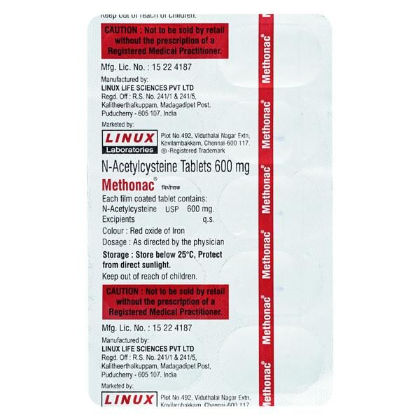 METHONAC Tablet 10's - Global Surgicals