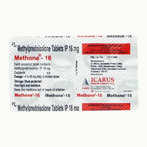 Methone 16mg Tablet 10'S - Global Surgicals