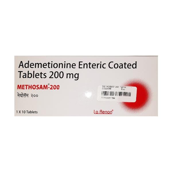 METHOSAM 200 Tablet 10's - Global Surgicals