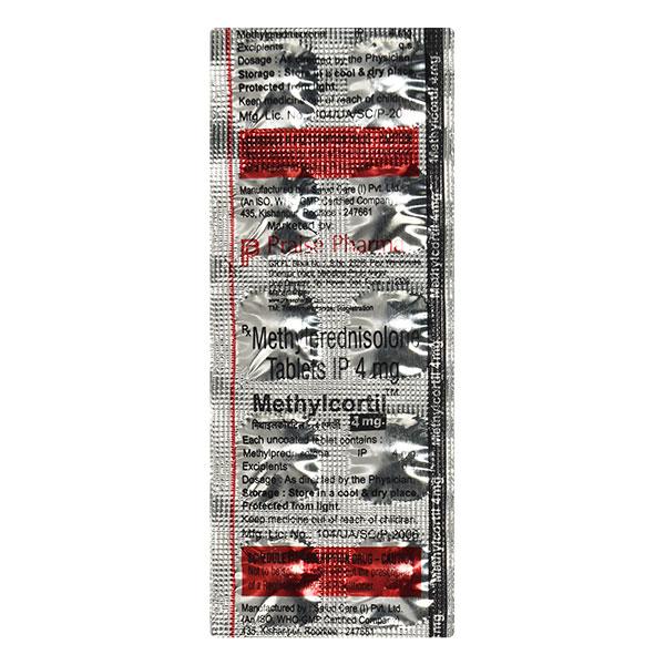METHYLCORTIL 4mg Tablet 10's - Global Surgicals