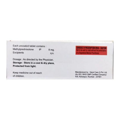 METHYLCORTIL 8mg Tablet 10's - Global Surgicals