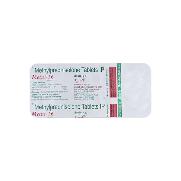 METNI 16 Tablet 10's - Global Surgicals
