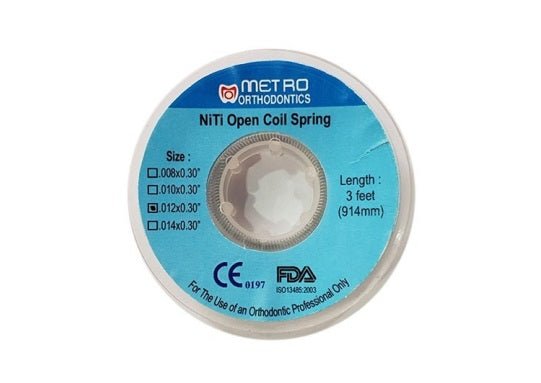 Metro Orthodontics Open Coil Orthodontic Spring - Global Surgicals