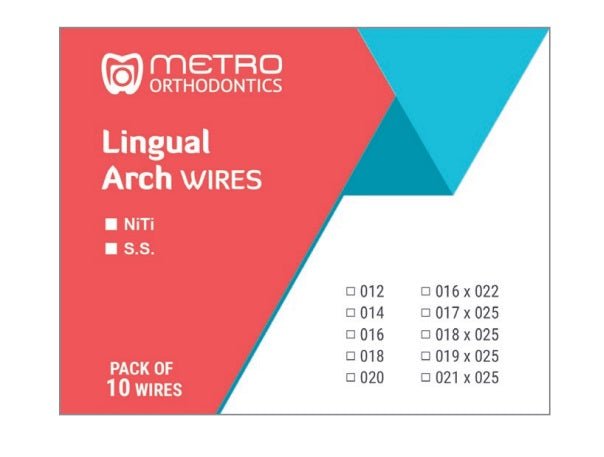 Metro Orthodontics Ovoid Rectangular Lingual NiTi Archwires - Global Surgicals