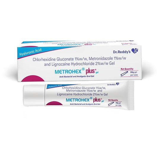 METROHEX PLUS + Gel 20g - Global Surgicals
