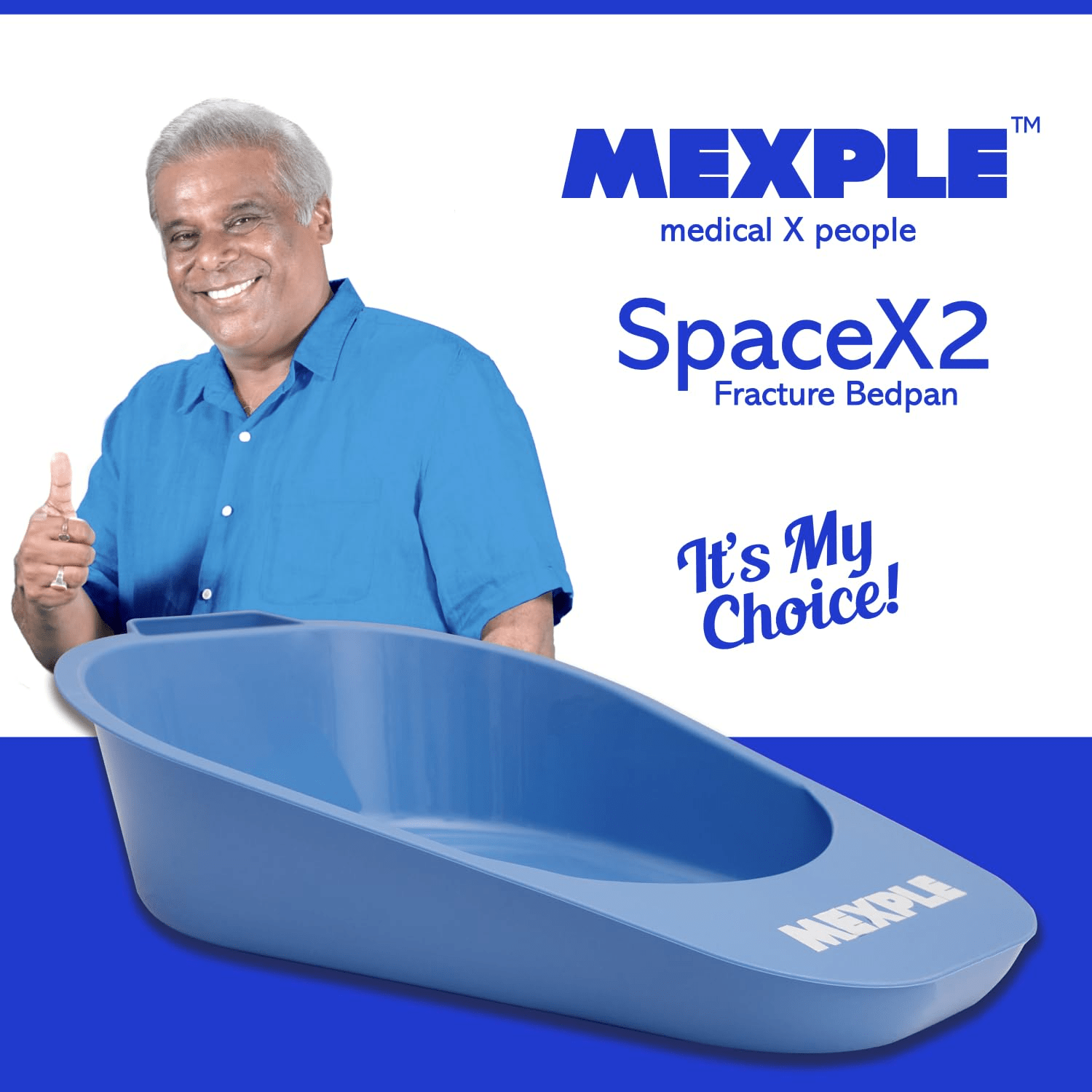 Mexple Bed Pan with Plastic Guard - Global Surgicals