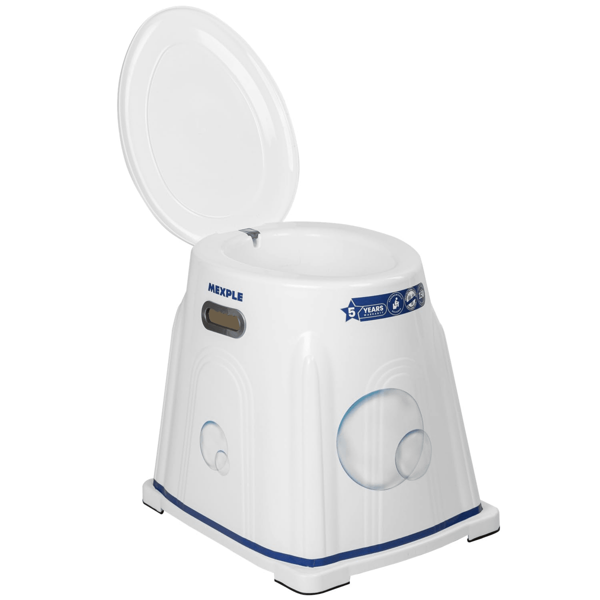 Mexple Heavy Duty Portable Commode Stool - Global Surgicals