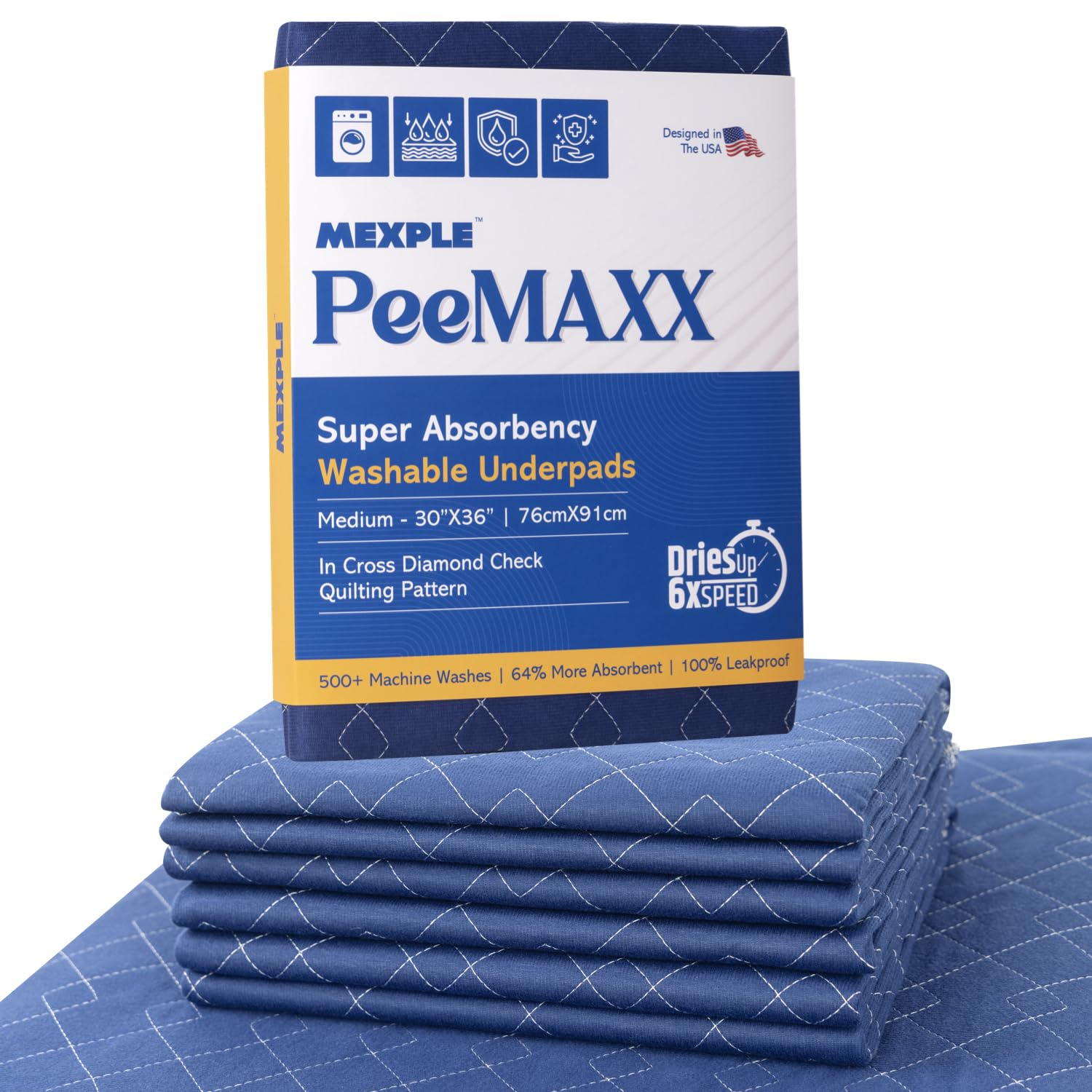 Mexple PeeMAXX Cotton Adult Reusable Classic Bed Washable Underpad