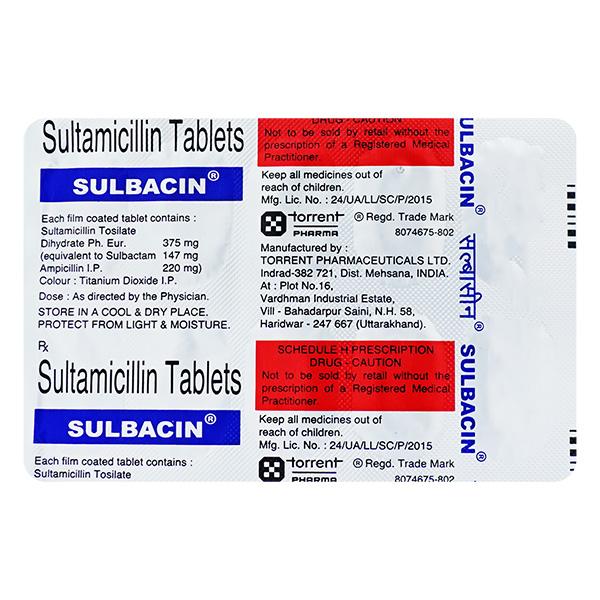 Sulbacin Tablet 10's
