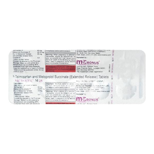 MCROTEL M 25mg Tablet 10's