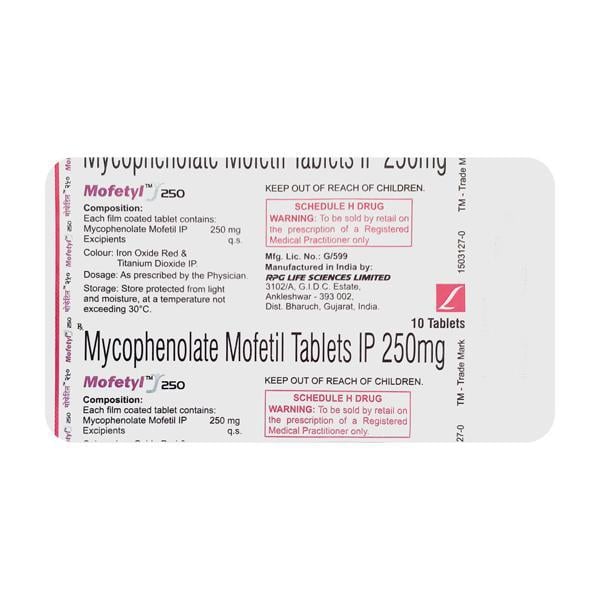 Mofetyl 250mg Tablet 10'S