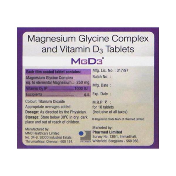 Mgd3 250mg Tablet 10'S - Global Surgicals