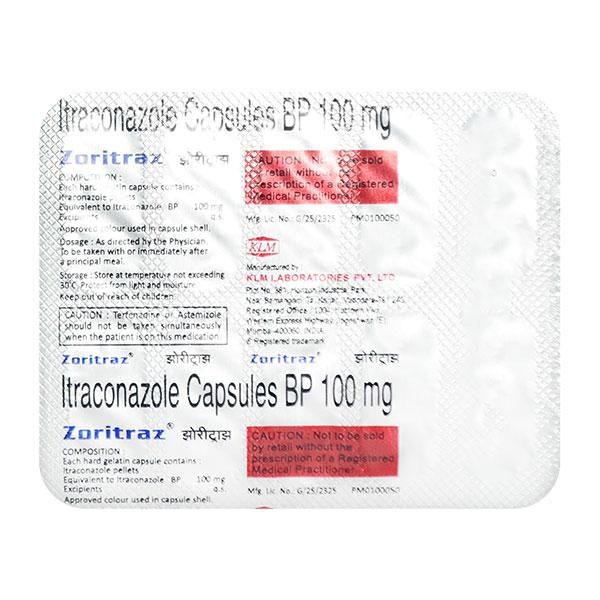 ZORITRAZ 100mg Capsule 10's