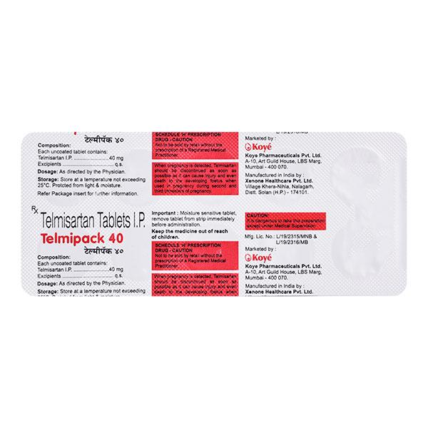 TELMIPACK 40 Tablet 30's