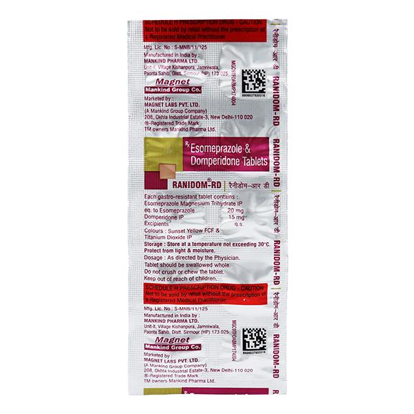 Ranidom RD 15/20mg Tablet 10'S