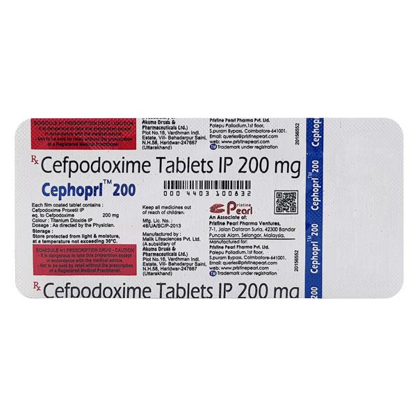 CEPHOPRL 200 Tablet 10's