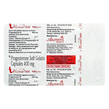 MICHELLE 400 Soft Gelatin Capsule 10's - Global Surgicals