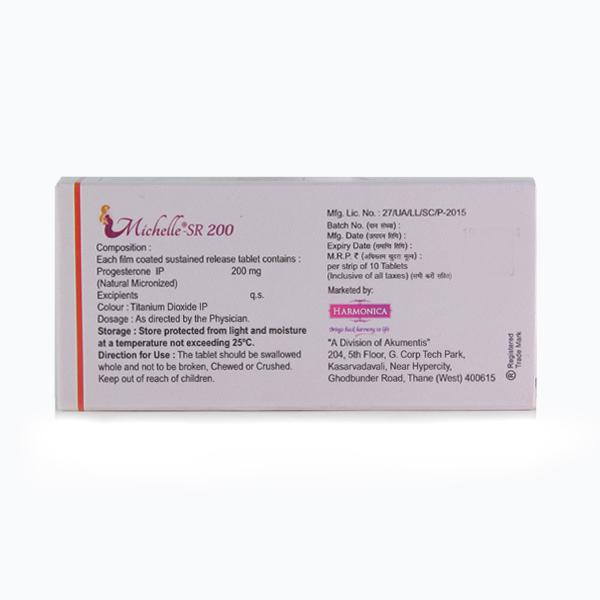 Michelle SR 200mg Tablet 10'S - Global Surgicals