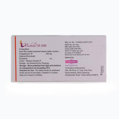 Michelle SR 200mg Tablet 10'S - Global Surgicals