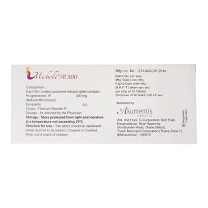 Michelle SR 300mg Tablet 10'S - Global Surgicals