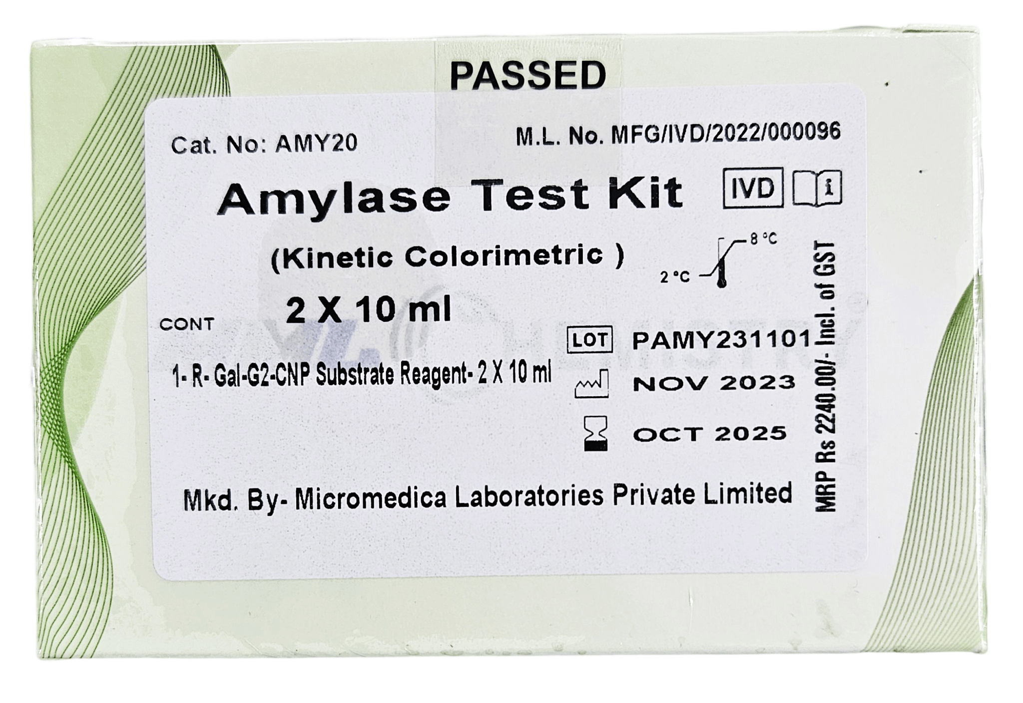 Micro Medica Amylase Liquid - Global Surgicals
