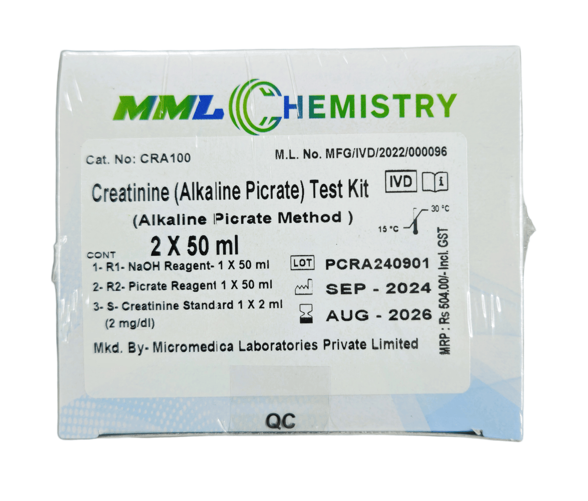 Micro Medica Creatinine Liquid - Global Surgicals