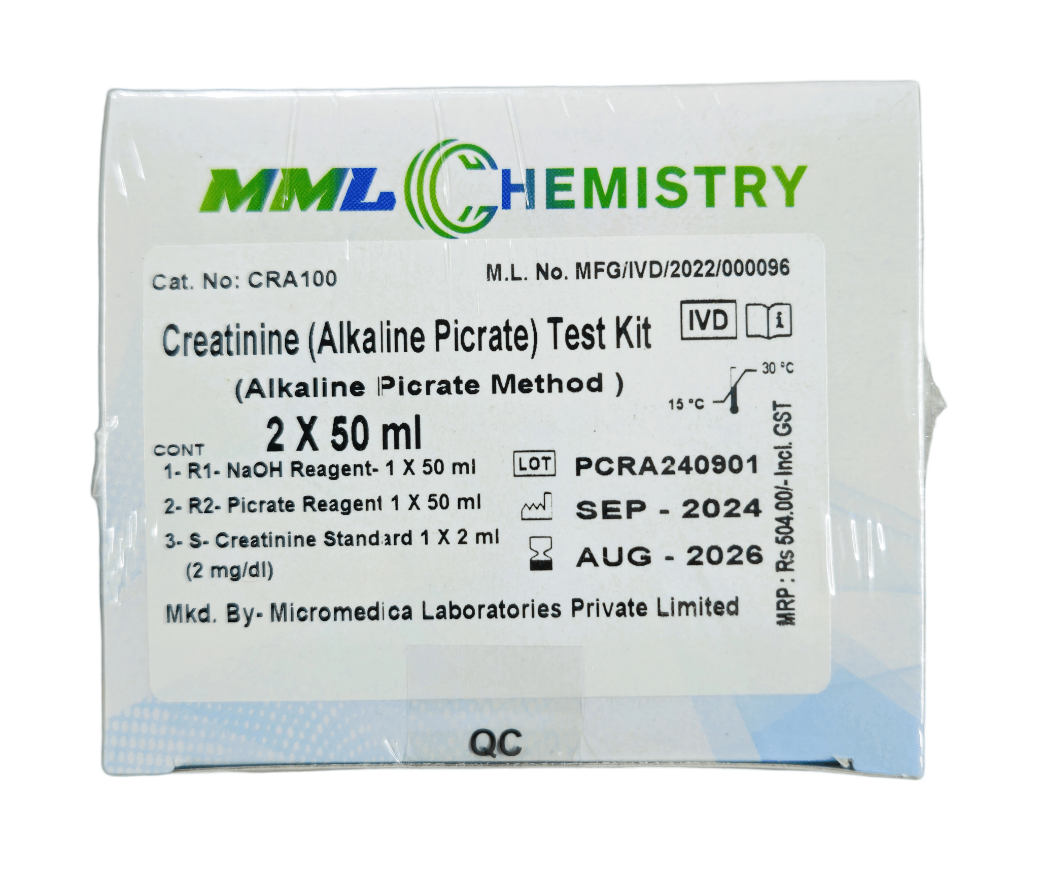 Micro Medica Creatinine Liquid - Global Surgicals