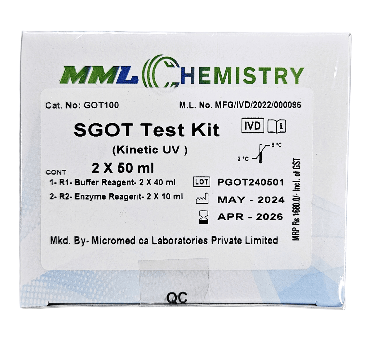 Micro Medica Sgot (Ast) Liquid - Global Surgicals