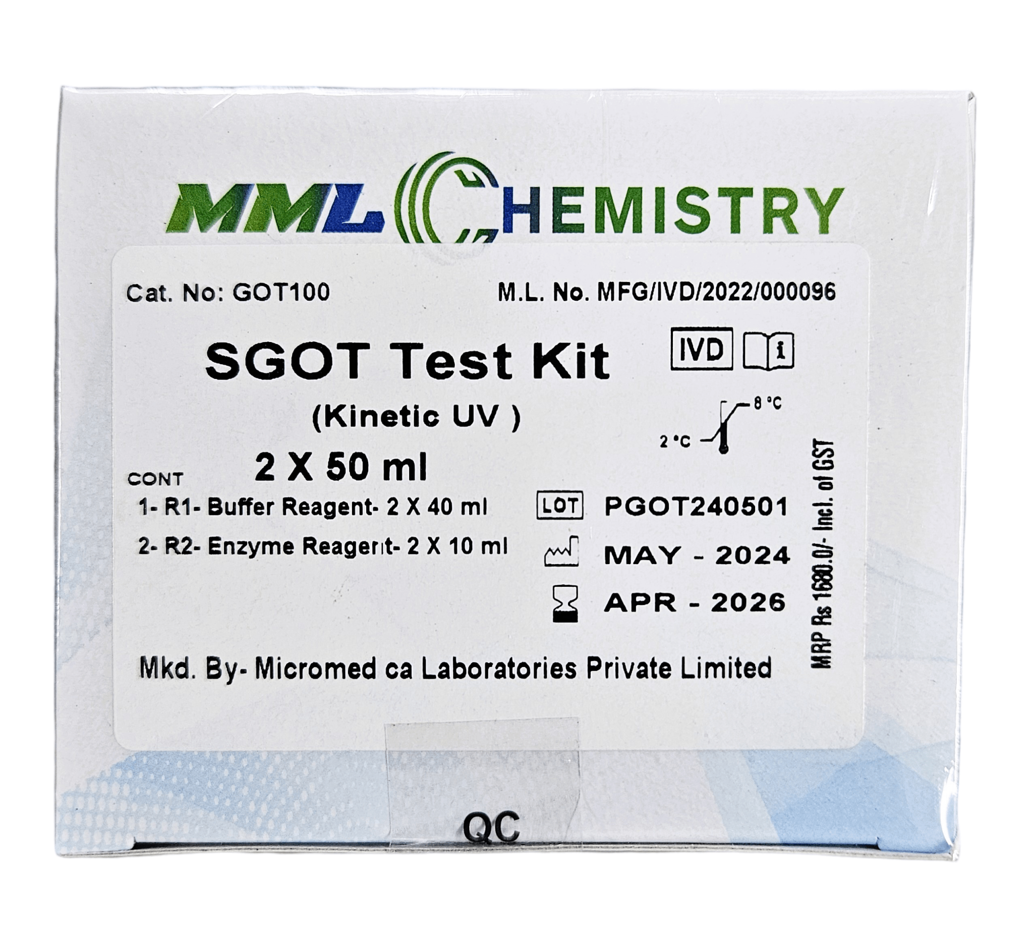 Micro Medica Sgot (Ast) Liquid - Global Surgicals