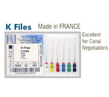 Micro Mega Stainless Steel K Files - Global Surgicals