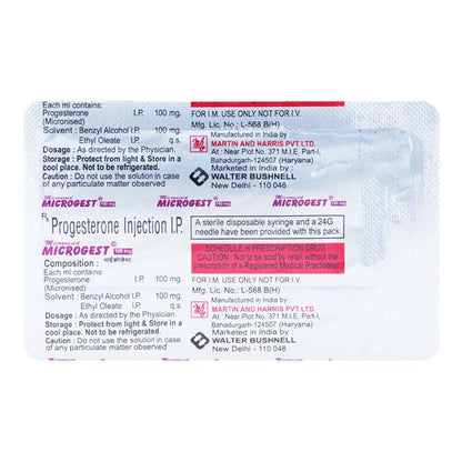 Microgest 100mg Injection 1ml - Global Surgicals