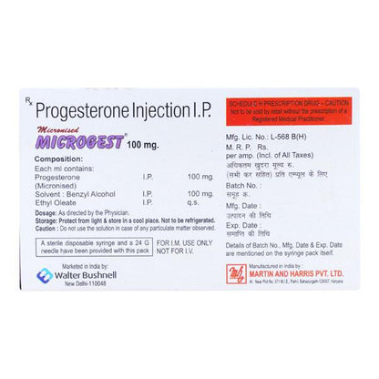 Microgest 100mg Injection 1ml - Global Surgicals