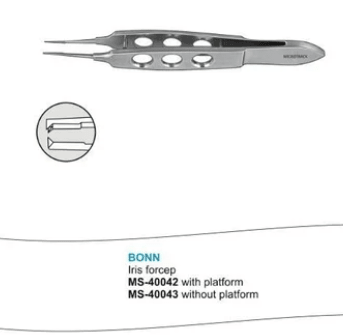 Microtrack Bonn Iris Forceps - Global Surgicals